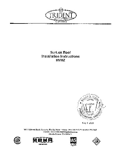 PR Instl Docs FL6617 R5 II SURLOK INSTALL HVHZ