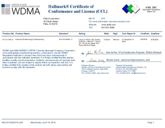 PR CERTIFICATE FL12600 R8 C CAC 411-H-1149.31