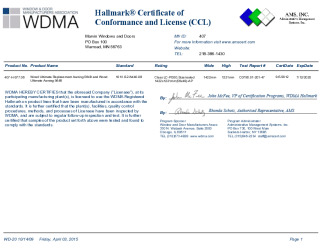 PR CERTIFICATE FL13180 R7 C CAC CCL FOR MARVIN 407-H-977.06