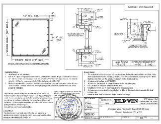 PR Instl Docs FL14784 R9 II LC-PG50-72x72 Masonry Steel Installation