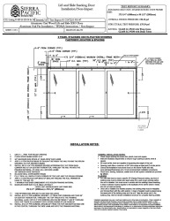 PR INSTL DOCS FL22040 R1 II CLAD LIFT AND SLIDE WDMA INSTALLATION INSTRUCTIONS 6096 XXO 429-H-559.04 .06