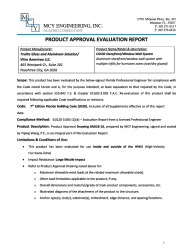 PR TECH DOCS FL26962 R3 AE EVALUATION REPORT - CG502 STOREFRONT - SS