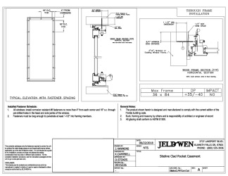 PR Instl Docs FL27586 R0 II Siteline Clad Pocket Casement Install 36x84