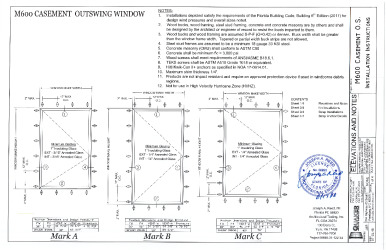 PR Instl Docs FL27673 R1 II M600 Casement Windows R1 SEALED