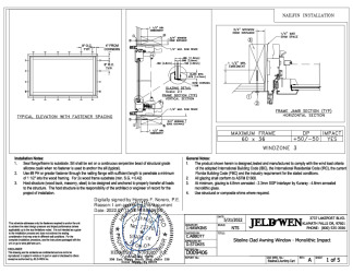 PR Instl Docs FL41619 R0 II D009406 - Siteline Clad AW Mono WZ3 FBC (60x36) SS 2022-07-11