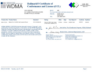 PR CERTIFICATE FL10297 R13 C CAC 406-H-733.02