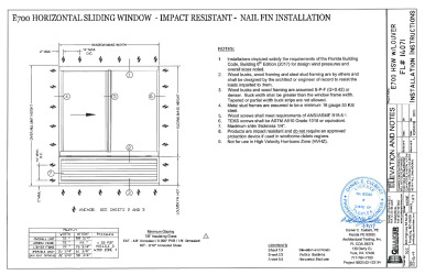 PR Instl Docs FL14071 R7 II Sealed E700 Horizontal Sliding Window with Louver DCC 04MAR19