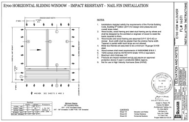 PR Instl Docs FL14071 R6 II E700 Horizontal Sliding Window with Louver JAR 20JUN18