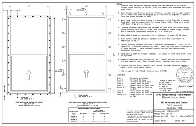 PR Instl Docs FL41886 R0 II 3540 SH 44x84 Non-Impact Installations 2020 FBC R1