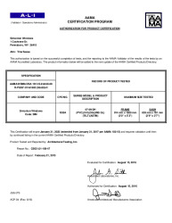 PR CERTIFICATE FL5167 R30 C CAC 07-09 DH 36X63 R50