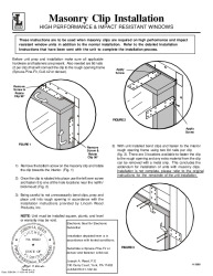 PR INSTL DOCS FL6642 R32 II PE-MASONRY CLIP INSTALLATION - HP- IMPACT