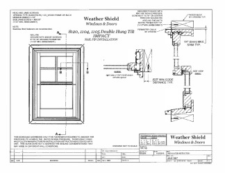 PR INSTL DOCS FL14939 R14 II 8120, 1104, 1105 DOUBLE HUNG FIN 45-01387